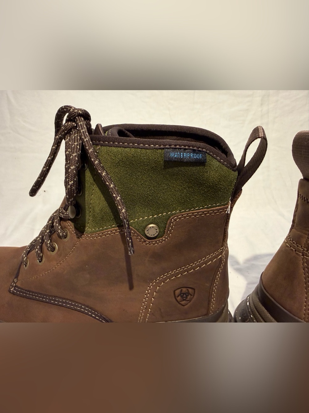 Ariat Moresby H20 Waterproof Boot Brown/Olive Women's 9.5 - Picture 7 of 14